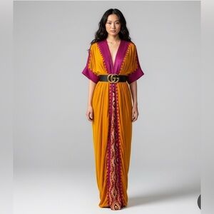 SILKY VELVET MAXI CARDIGAN DRESS FREE SIZE